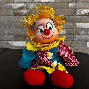 1984 vintage clown doll plush